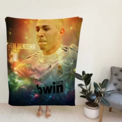 Karim Benzema Football Player Real Madrid Fleece Blanket