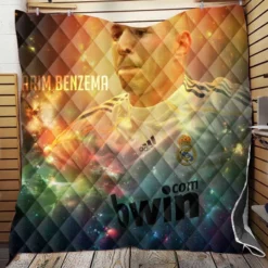 Karim Benzema Football Player Real Madrid Quilt Blanket