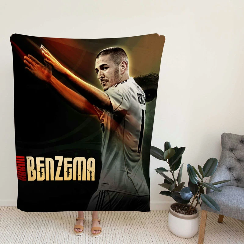 Karim Benzema French Soccer Player Fleece Blanket