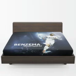 Karim Benzema Graceful Football Player Fitted Sheet 1