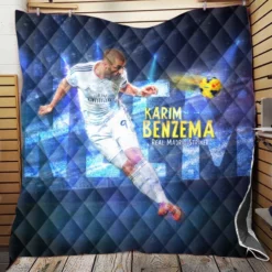 Karim Benzema La Liga sports Player Quilt Blanket