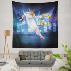 Karim Benzema La Liga sports Player Tapestry