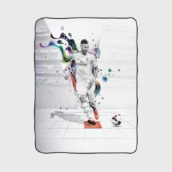 Karim Benzema Real Madrid Footballer Player Fleece Blanket 1