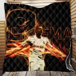 Karim Benzema Sports Player France Quilt Blanket