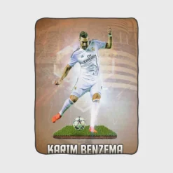 Karim Benzema Supercopa de Espana Fleece Blanket 1