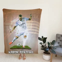 Karim Benzema Supercopa de Espana Fleece Blanket