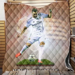 Karim Benzema Supercopa de Espana Quilt Blanket