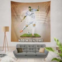 Karim Benzema Supercopa de Espana Tapestry