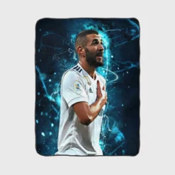 Karim Benzema Supper Coppa Football Player Fleece Blanket 1