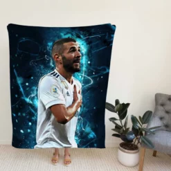 Karim Benzema Supper Coppa Football Player Fleece Blanket
