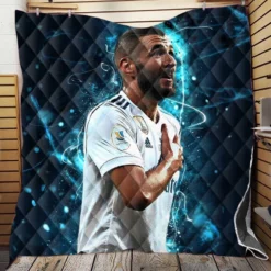 Karim Benzema Supper Coppa Football Player Quilt Blanket