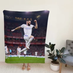 Karim Mostafa Benzema Extraordinary Football Player Fleece Blanket