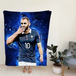Karim Mostafa Benzema  France Fleece Blanket