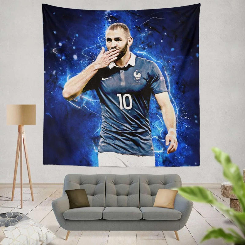 Karim Mostafa Benzema  France Tapestry