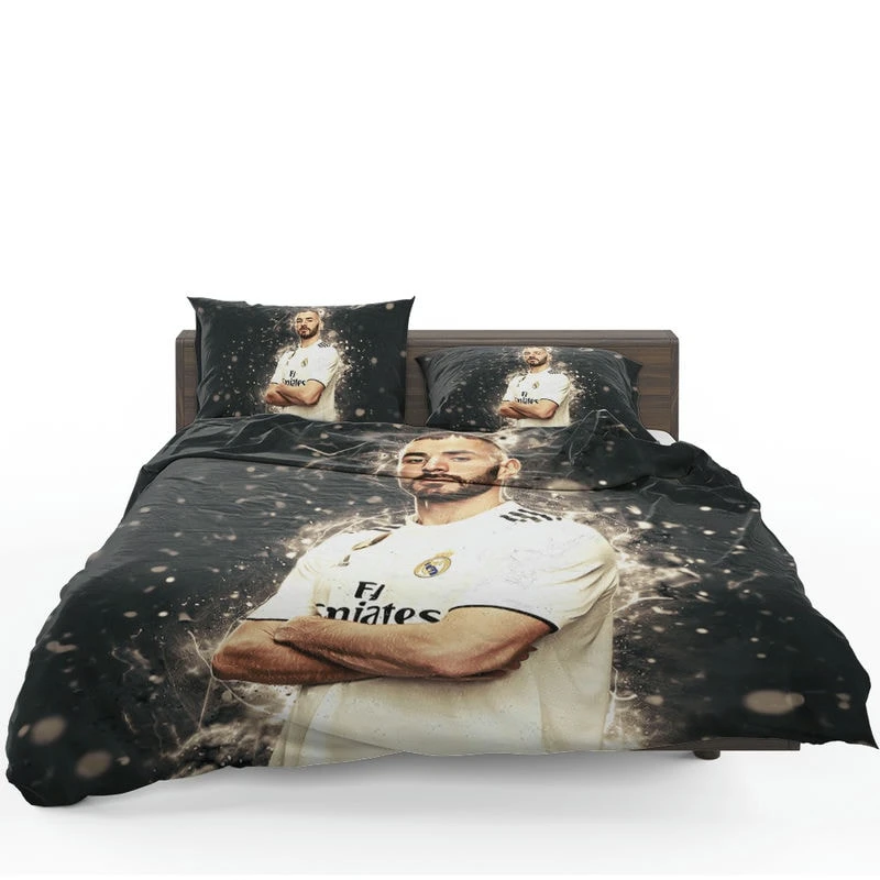 Karim Mostafa Benzema Goal driven Soccer Player Bedding Set