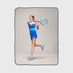 Karolina Pliskova Czech Professional Tennis Player Fleece Blanket 1