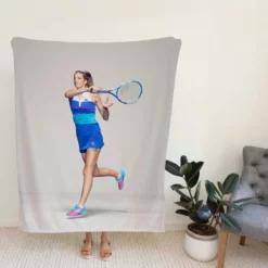 Karolina Pliskova Czech Professional Tennis Player Fleece Blanket