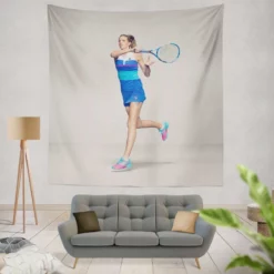 Karolina Pliskova Czech Professional Tennis Player Tapestry