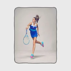 Karolina Pliskova Excellent Czech Tennis Player Fleece Blanket 1