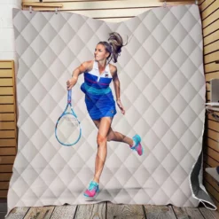 Karolina Pliskova Excellent Czech Tennis Player Quilt Blanket