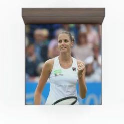 Karolina Pliskova Populer Czech Tennis Player Fitted Sheet