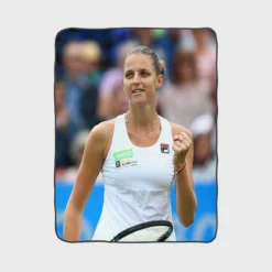 Karolina Pliskova Populer Czech Tennis Player Fleece Blanket 1