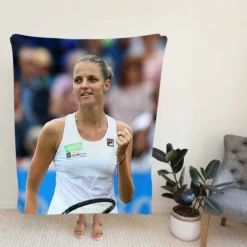 Karolina Pliskova Populer Czech Tennis Player Fleece Blanket