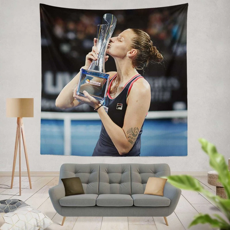 Karolina Pliskova Top Ranked Tennis Player Tapestry