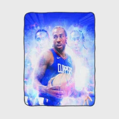 Kawhi Leonard American Professional Basketball Player Fleece Blanket 1