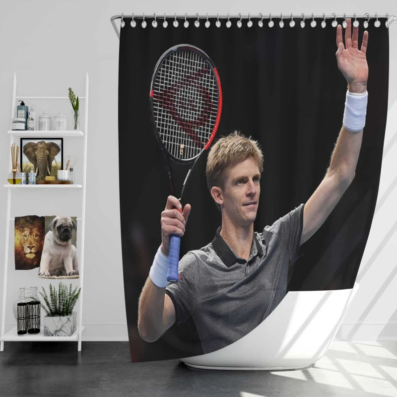 Kevin Anderson Classic South African Tennis Player Shower Curtain