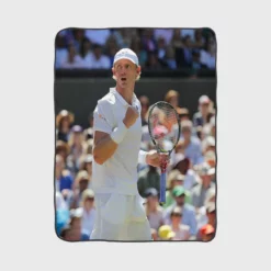 Kevin Anderson Top Ranked Tennis Player Fleece Blanket 1