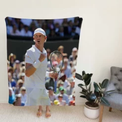 Kevin Anderson Top Ranked Tennis Player Fleece Blanket