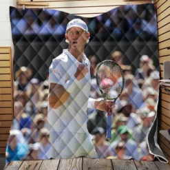 Kevin Anderson Top Ranked Tennis Player Quilt Blanket