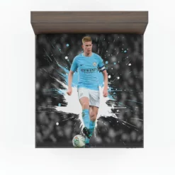 Kevin De Bruyne Active Manchester City Soccer Player Fitted Sheet