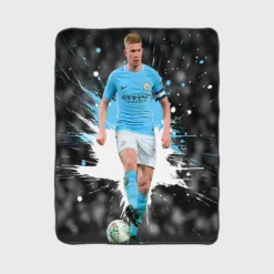 Kevin De Bruyne Active Manchester City Soccer Player Fleece Blanket 1