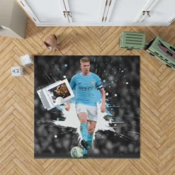 Kevin De Bruyne Active Manchester City Soccer Player Rug