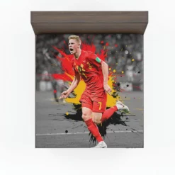 Kevin De Bruyne Belgium Official Football Player Fitted Sheet