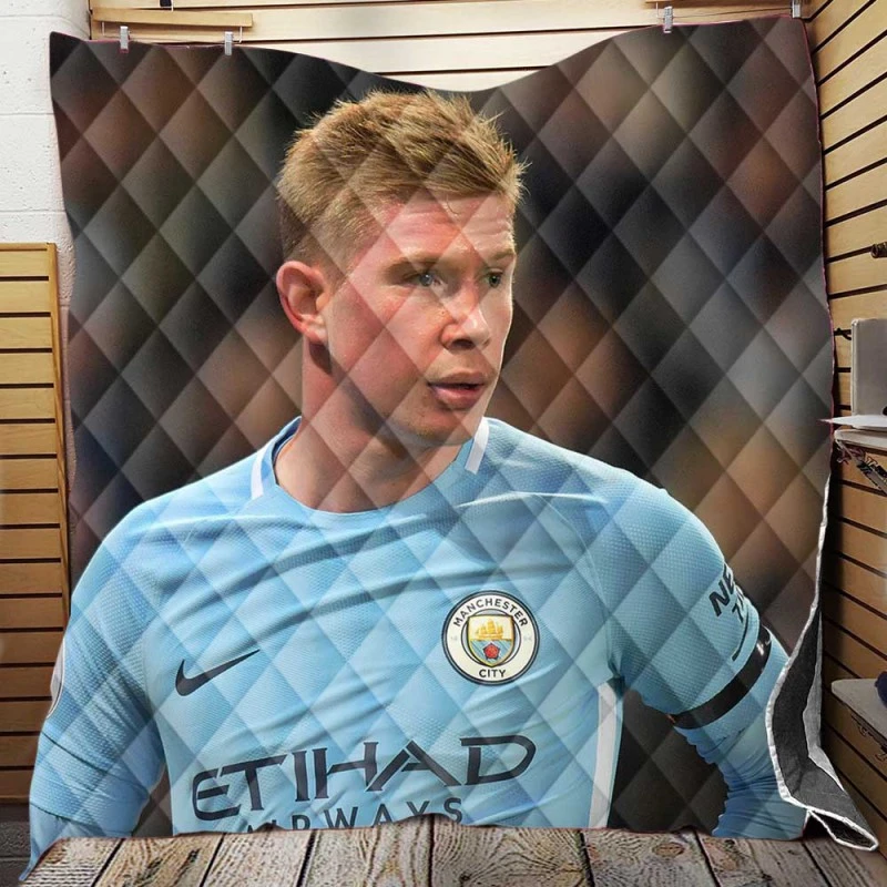 Kevin De Bruyne Excellent Man City Football Player Quilt Blanket