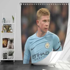 Kevin De Bruyne Excellent Man City Football Player Shower Curtain