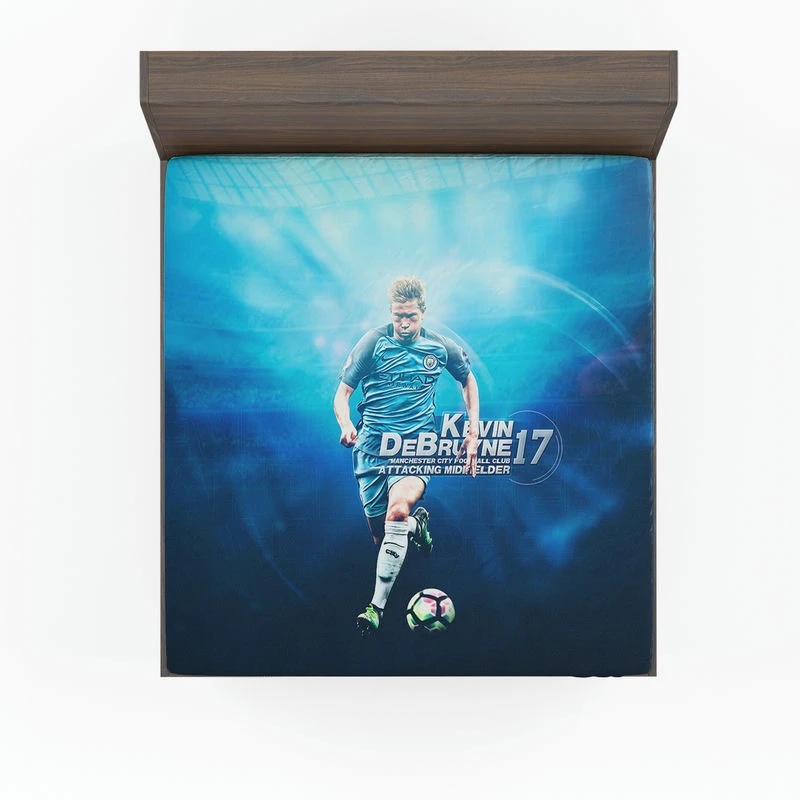 Kevin De Bruyne Excellent Soccer Player Fitted Sheet