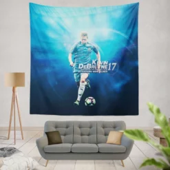 Kevin De Bruyne Excellent Soccer Player Tapestry