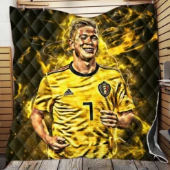 Kevin De Bruyne Excited Belgium Football player Quilt Blanket