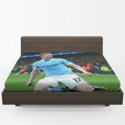 Kevin De Bruyne Top Ranked Soccer Player Fitted Sheet 1