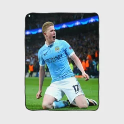 Kevin De Bruyne Top Ranked Soccer Player Fleece Blanket 1