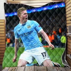 Kevin De Bruyne Top Ranked Soccer Player Quilt Blanket