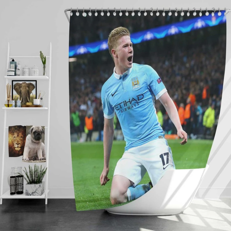 Kevin De Bruyne Top Ranked Soccer Player Shower Curtain