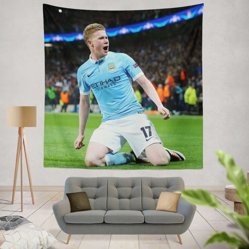 Kevin De Bruyne Top Ranked Soccer Player Tapestry