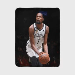 Kevin Durant American Professional Basketball Player Fleece Blanket 1