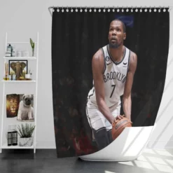 Kevin Durant American Professional Basketball Player Shower Curtain