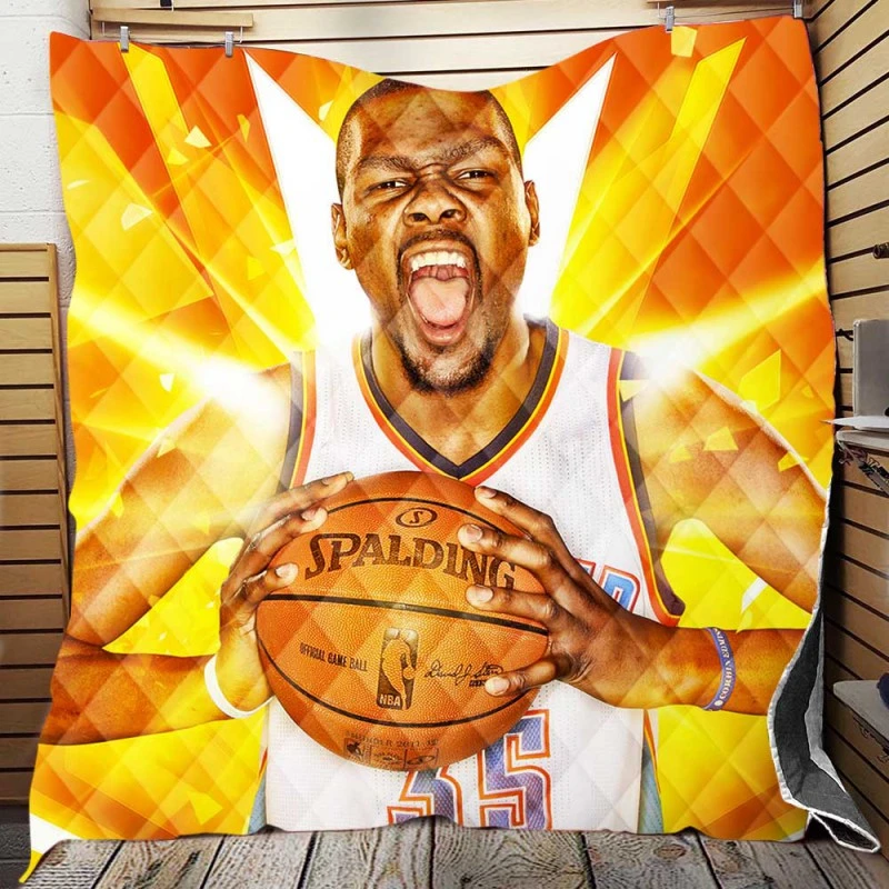 Kevin Durant Exciting NBA Basketball Player Quilt Blanket